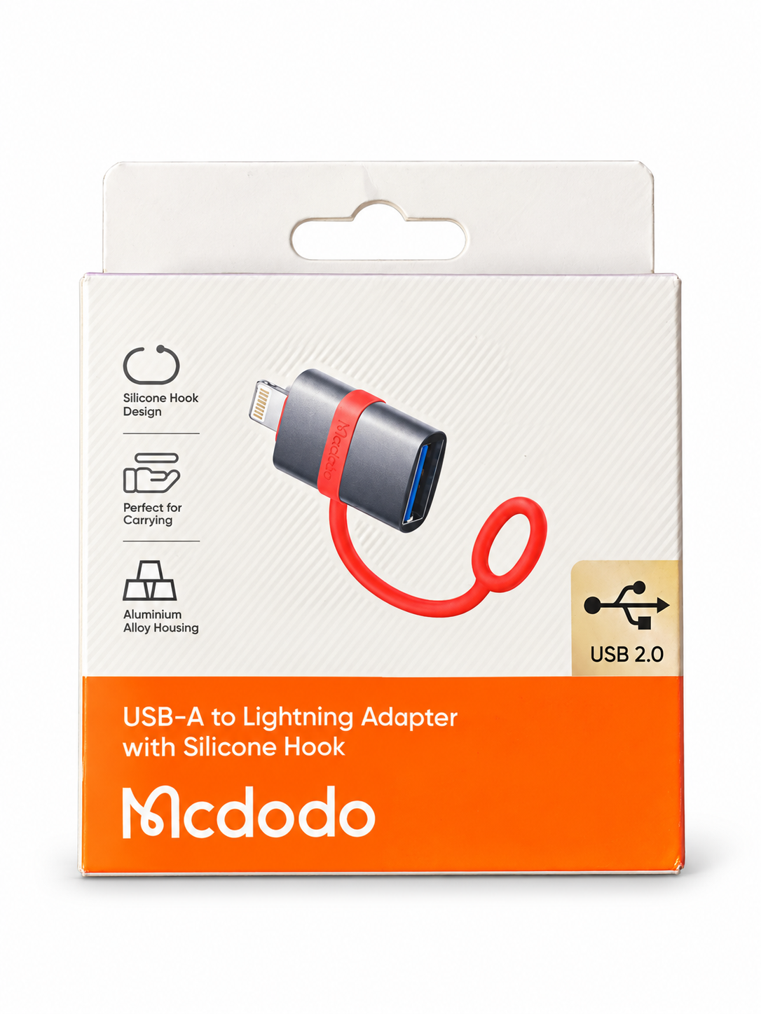 Mcdodo – Adaptateur Lightning vers USB-A avec attache silicone
