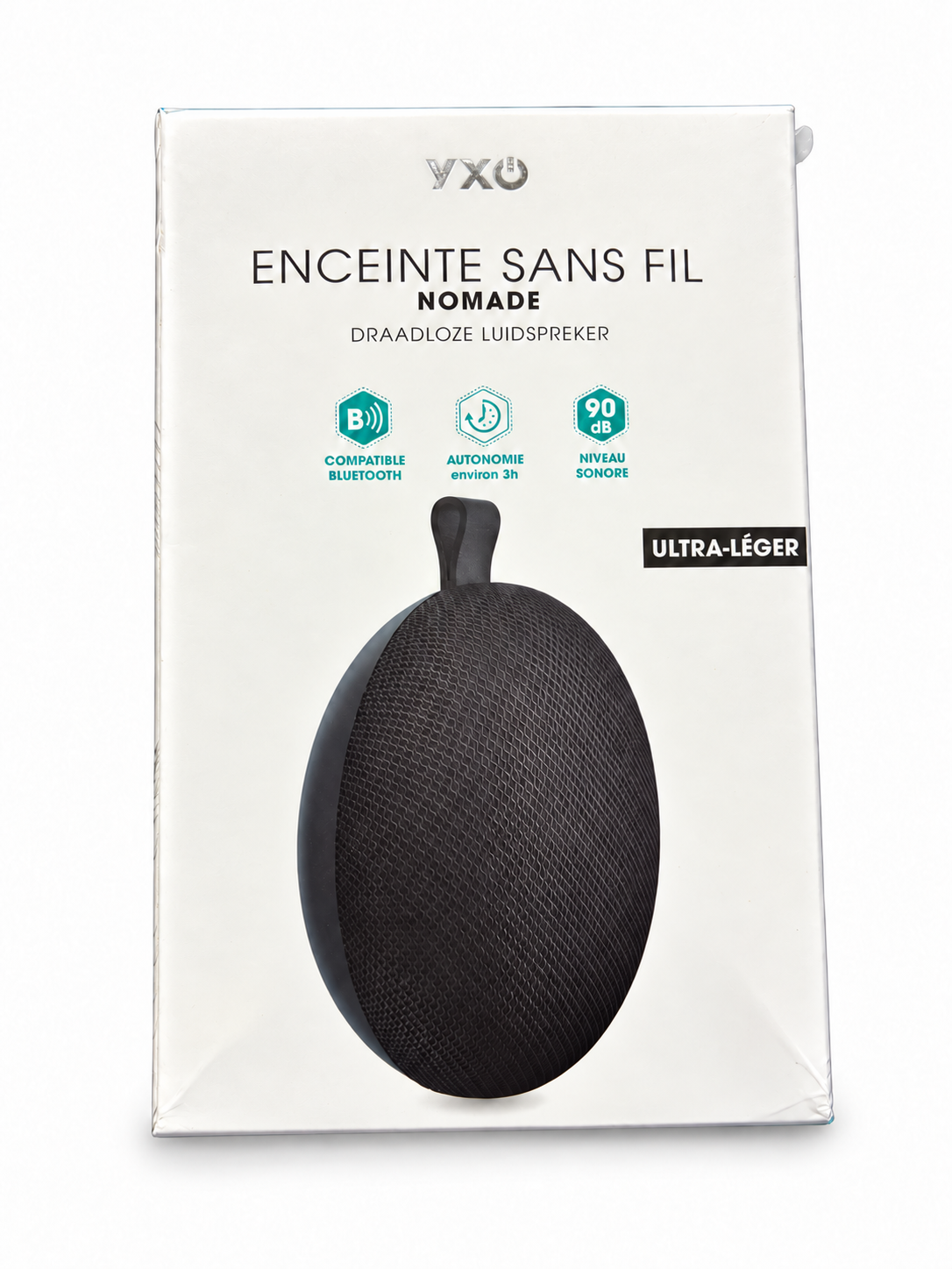 YXO – Enceinte nomade Bluetooth – 3 W – noire