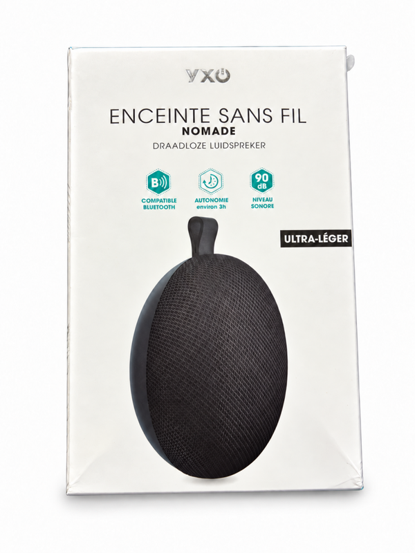 YXO – Enceinte nomade Bluetooth – 3 W – noire
