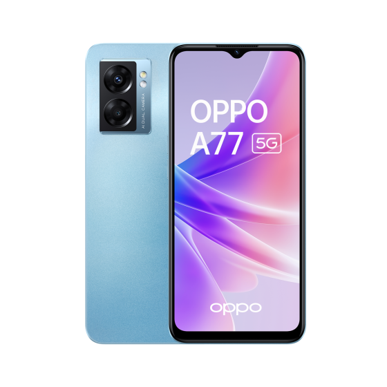OPPO A77 5G – 64 Go – Bleu – Occasion