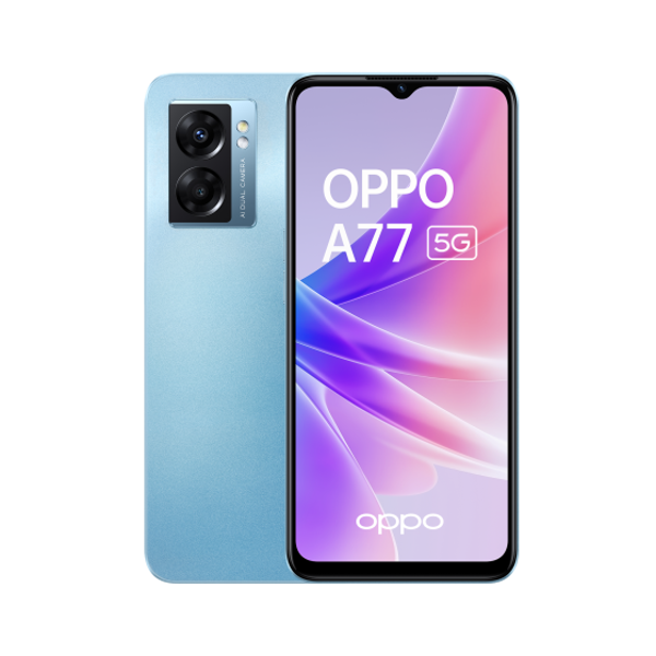 OPPO A77 5G – 64 Go – Bleu – Occasion