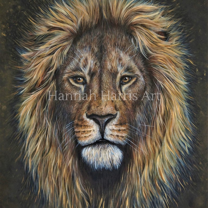 SOLD 'Risen King' Acrylic on Board (50 x 70cm)