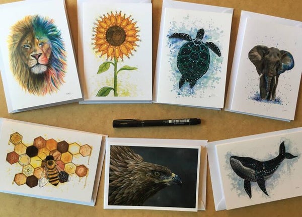 Selection pack of 10 Greetings Cards