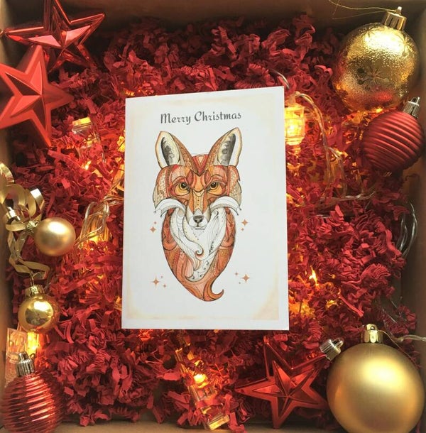 'Winter Animals' Christmas Cards (Full set of 4)