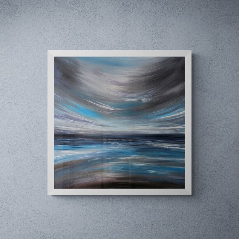 'Cerulean Sky' Acrylic on Canvas (30 x 30cm): £80