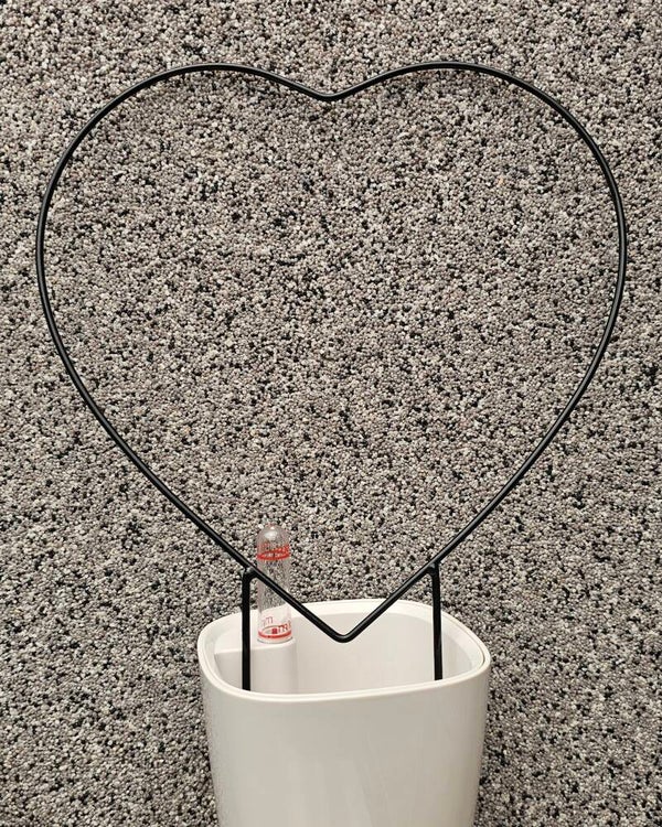 Rankhilfe Metall Schwarz Herz