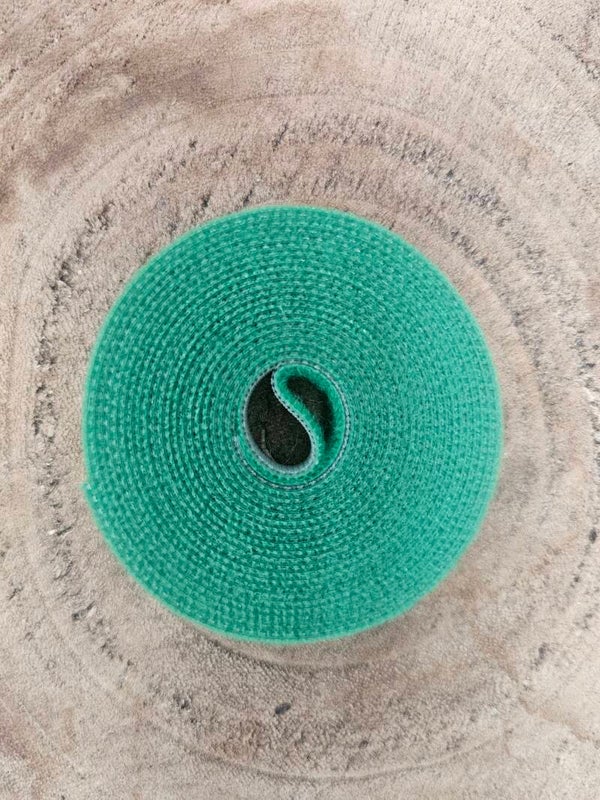 Klettband für Rankhilfe grün 1 Meter x 1 cm.