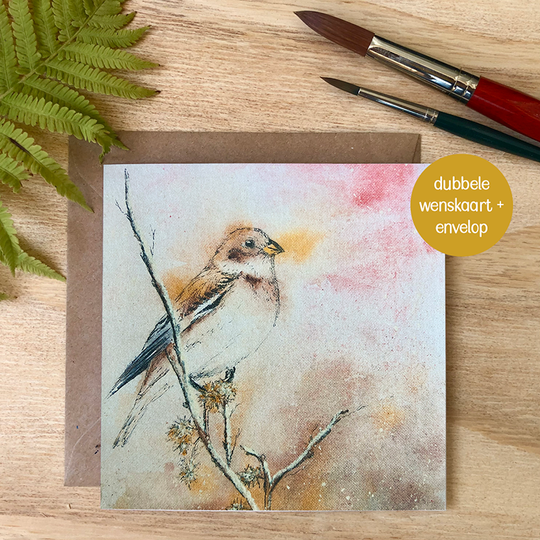 Sneeuwgors - dubbele kaart