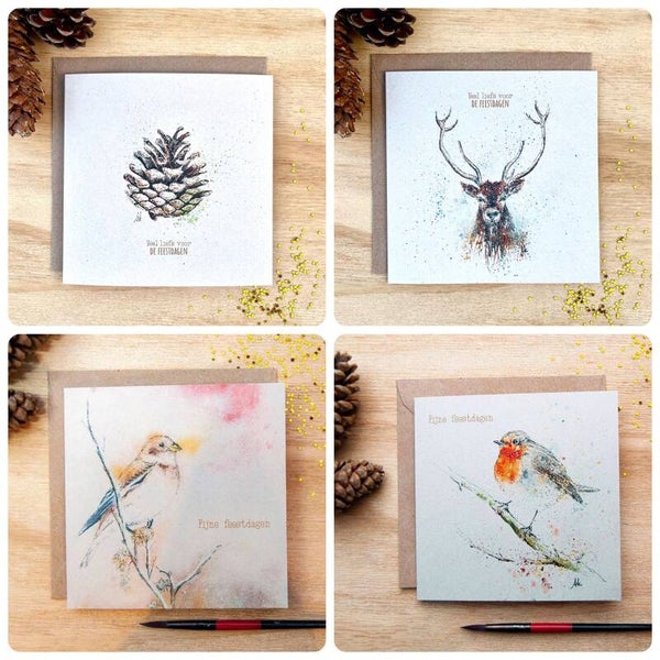 Kerstkaartenset 8 kaarten