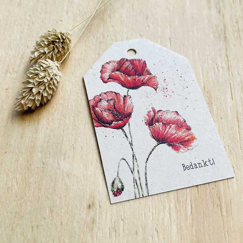 Cadeaulabel - ‘bedankt!’