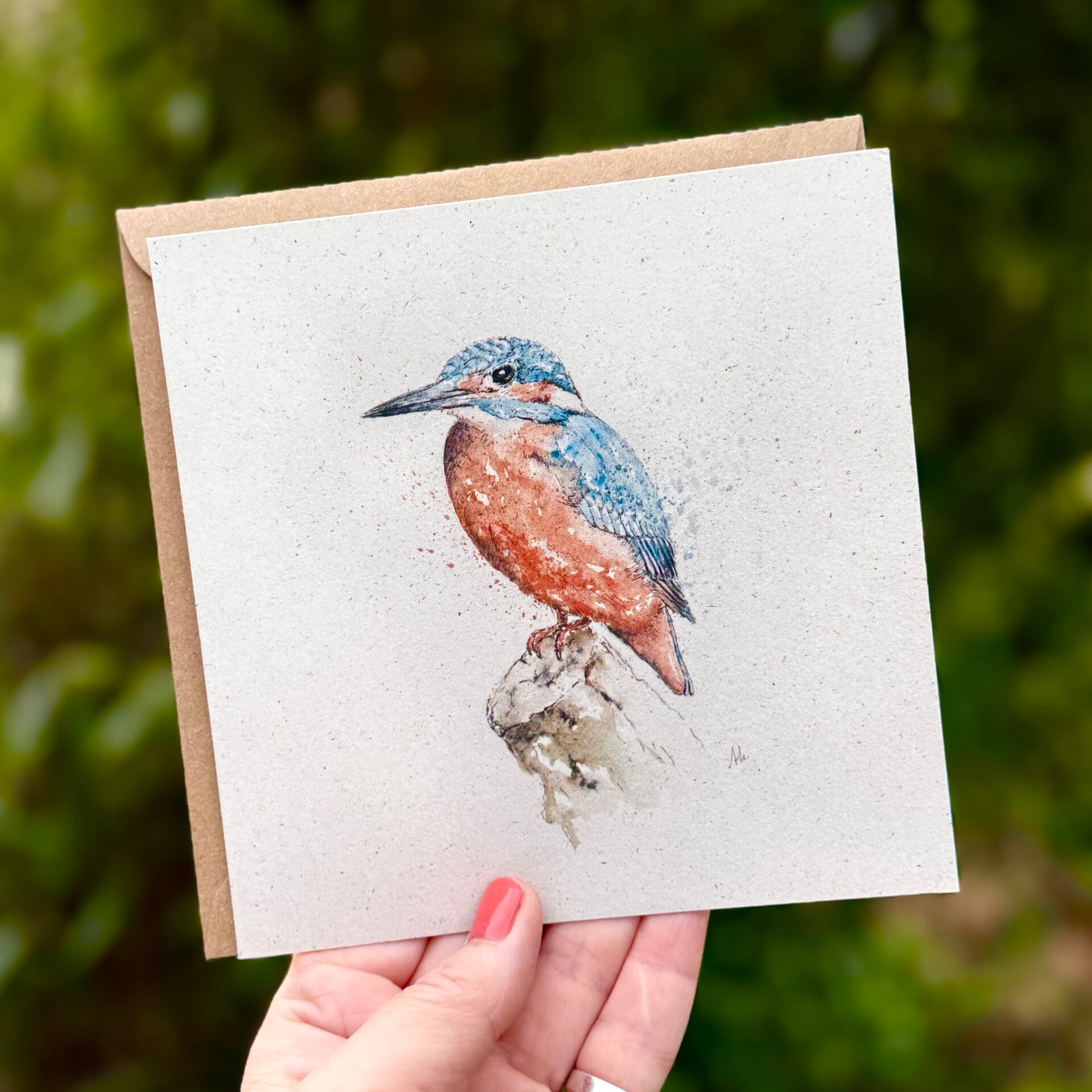 IJsvogel - dubbele kaart