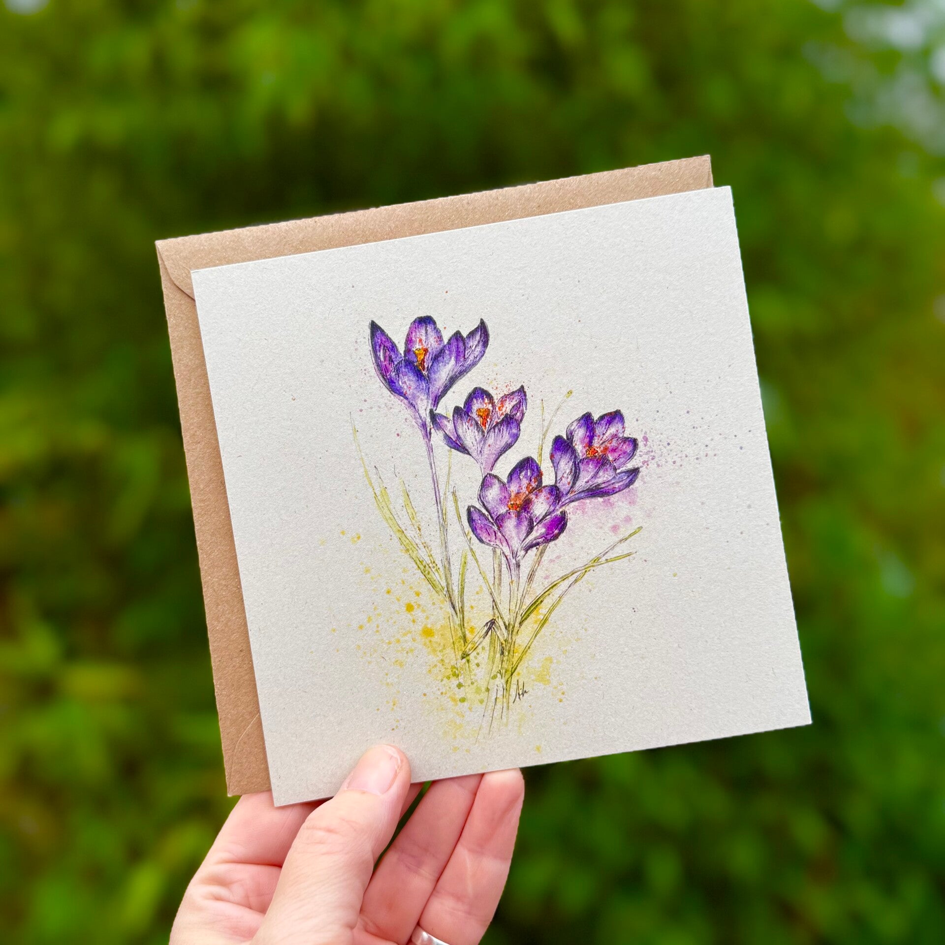 Krokus - dubbele kaart