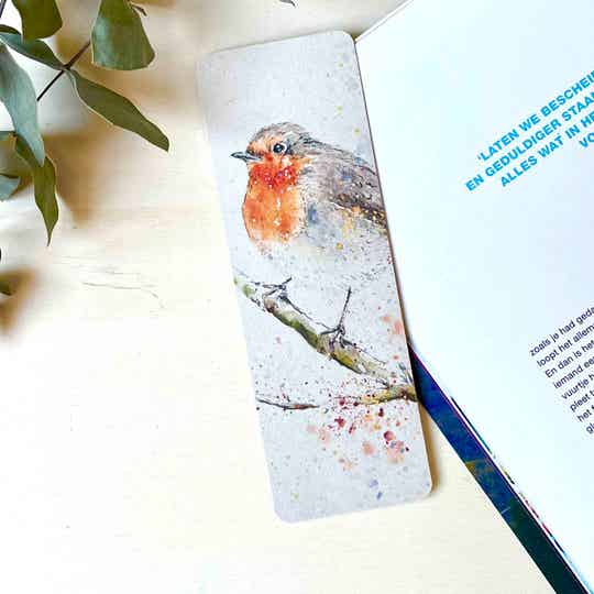 Roodborstje - boekenlegger