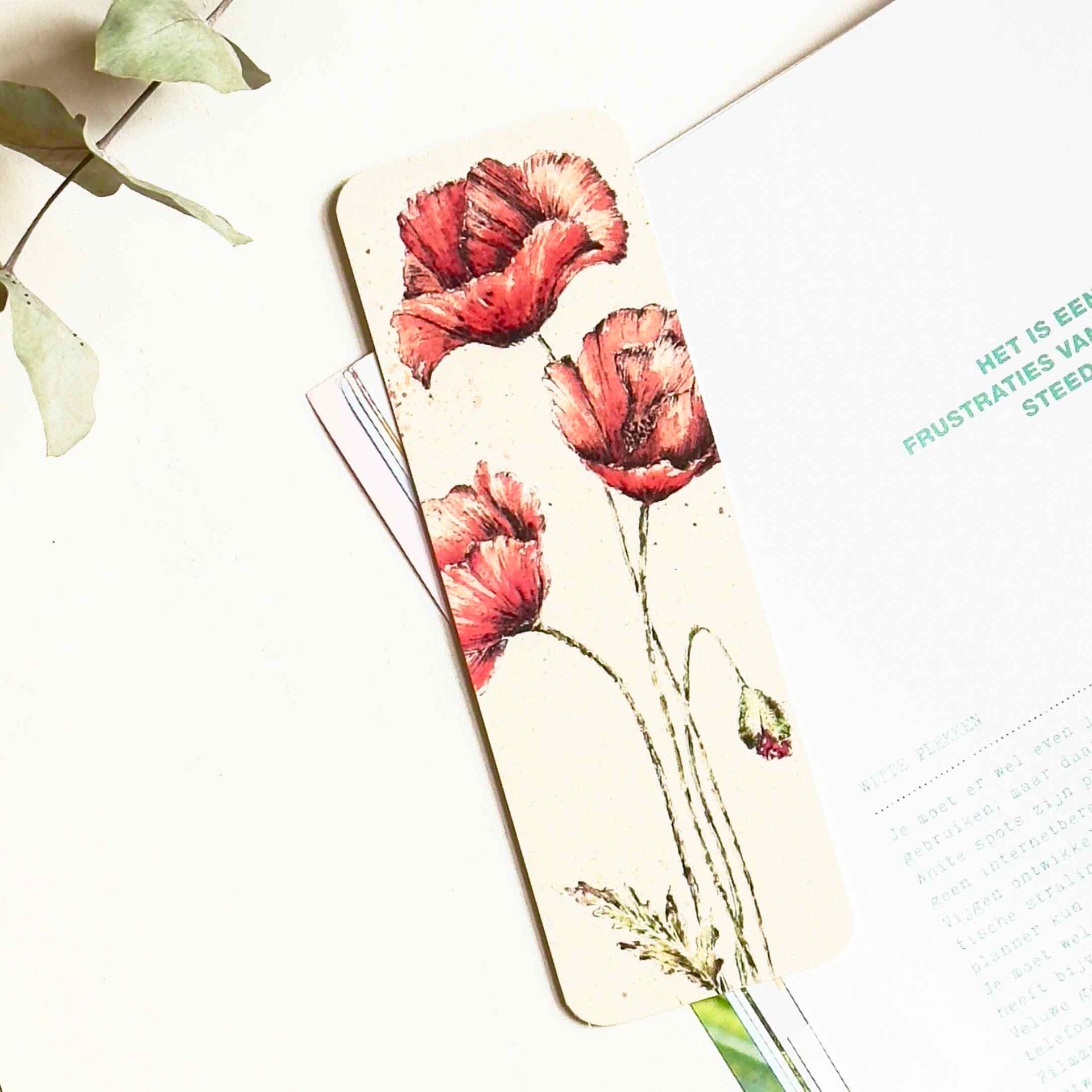 Klaprozen - boekenlegger