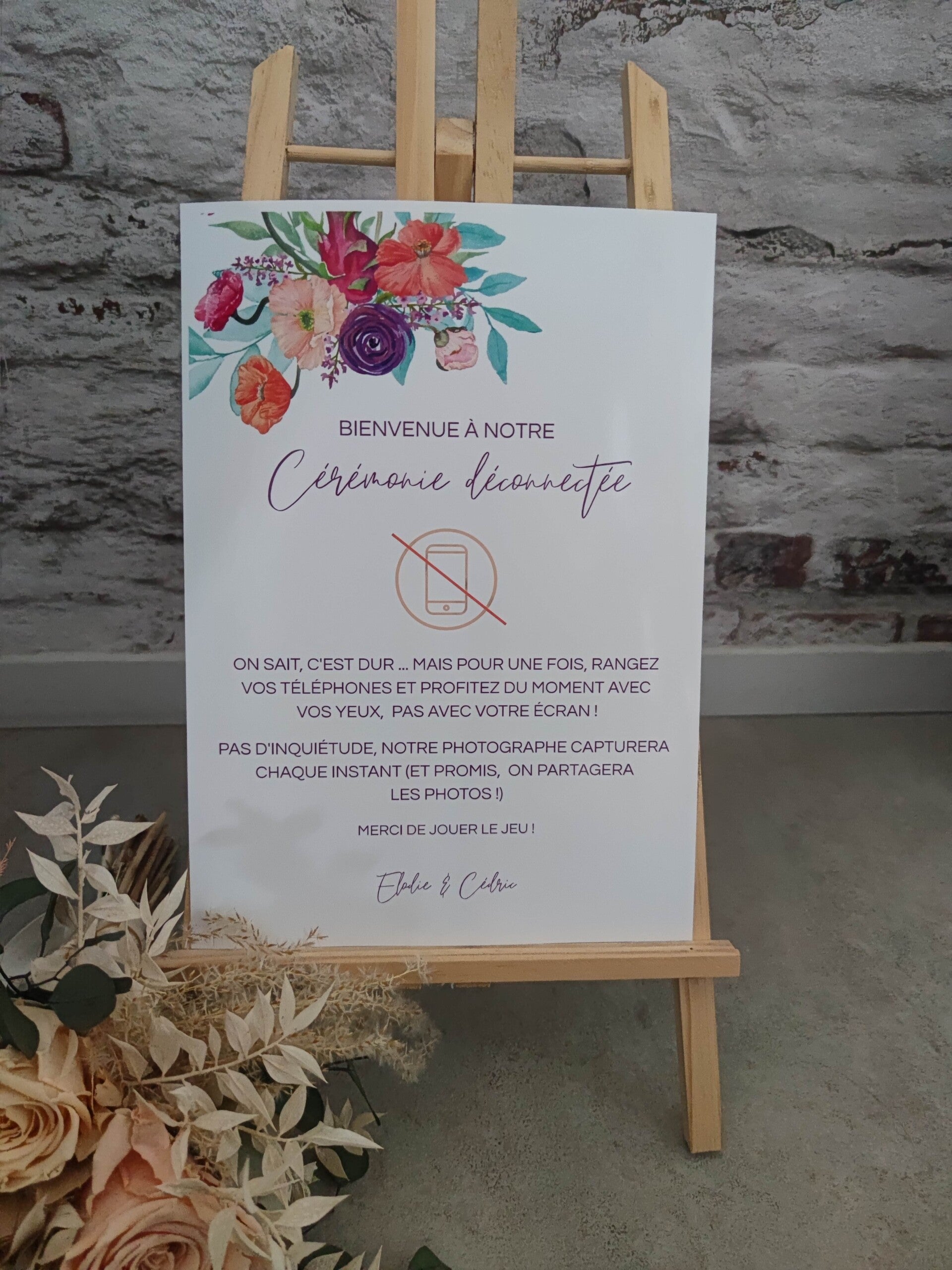 Affiche cérémonie déconnectée