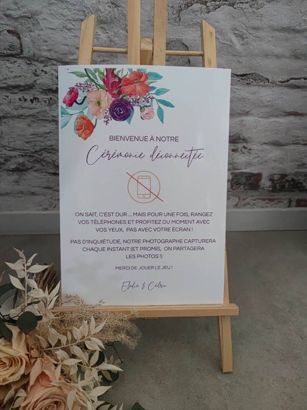 Affiche cérémonie déconnectée