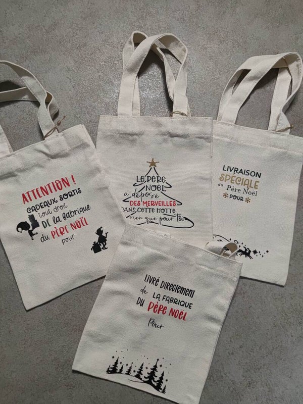 Sac cadeau - thème Noël