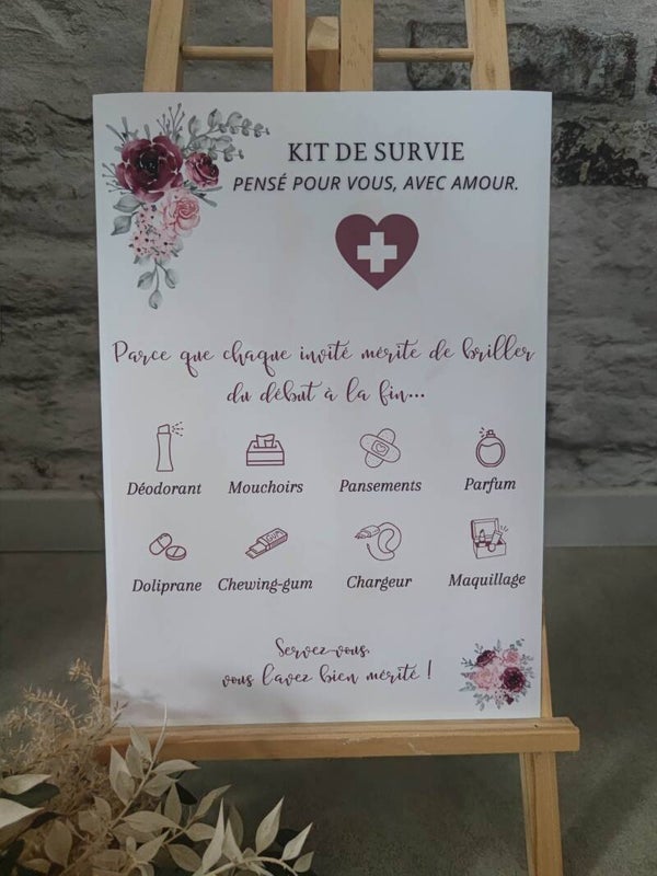 Affiche kit de survie