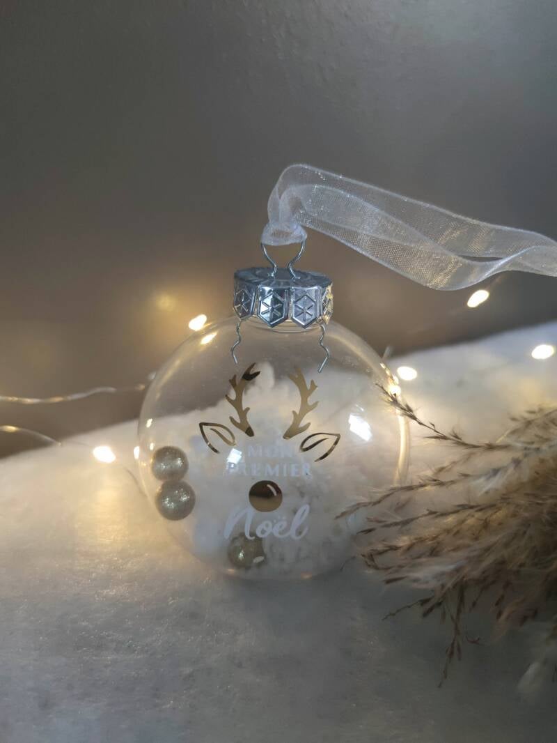 Boule de Noël - neige.