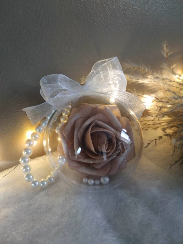 Boule de Noël - Grosse fleur