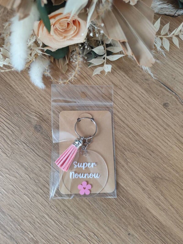 Porte-clés acrylique - Nounou