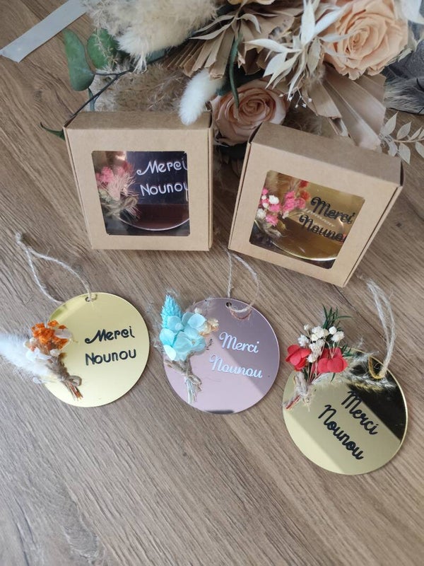 Boule plate miroir - Nounou