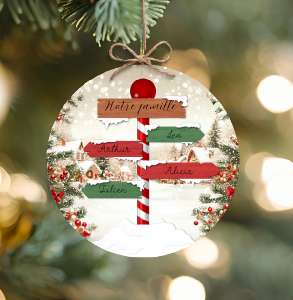 Boule de Noël MDF - panneau