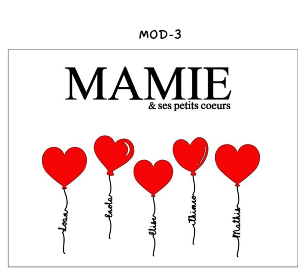 Plaque alu - Fête des grands-mères
