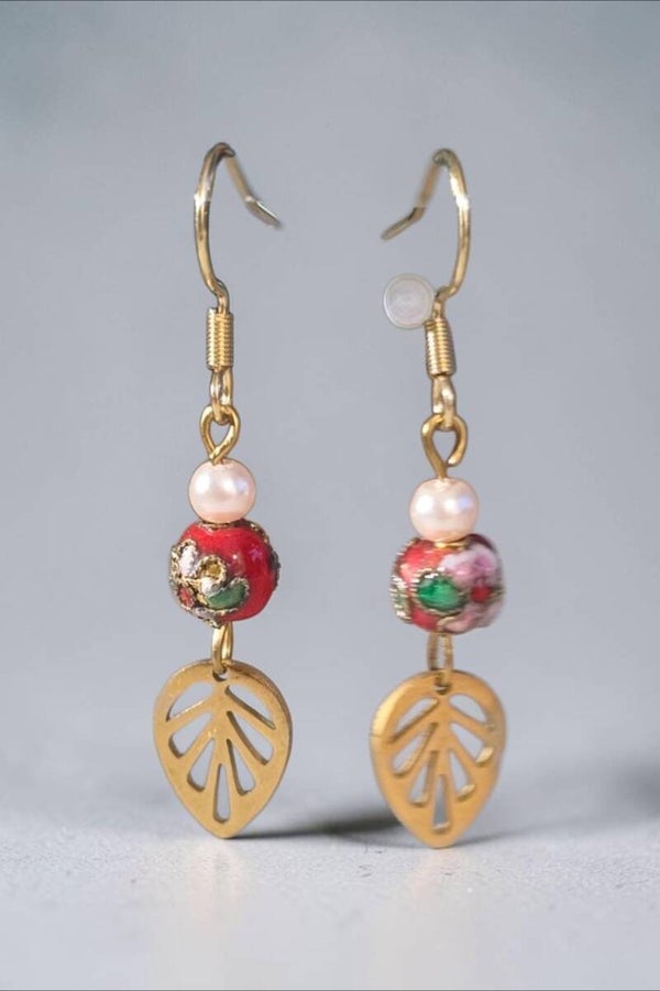 Boucles d'oreilles - feuille
