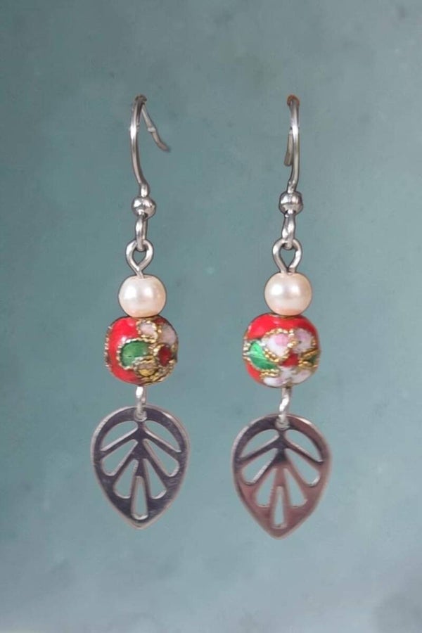 Boucles d'oreilles - feuille