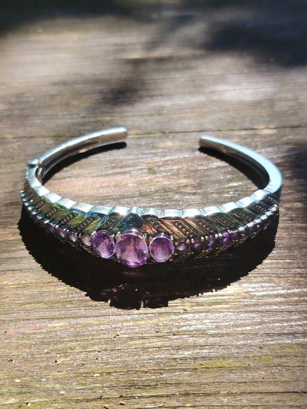 Silberring mit Amethyst