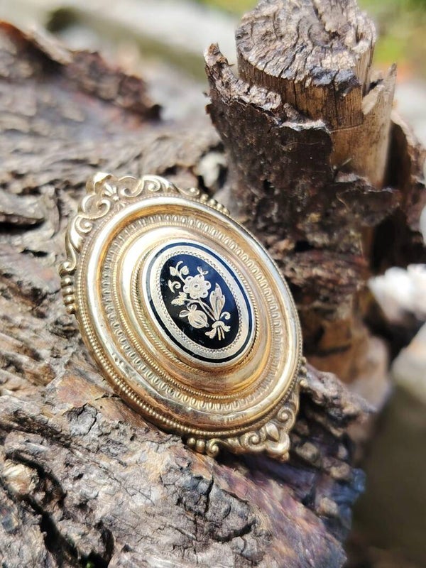 Elegante Brosche Biedermeier