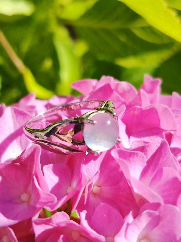Ring 925 Silber mit Mondstein