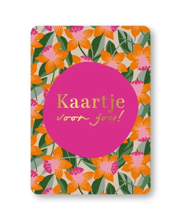 Wenskaart Kaartje voor jou! bloemen