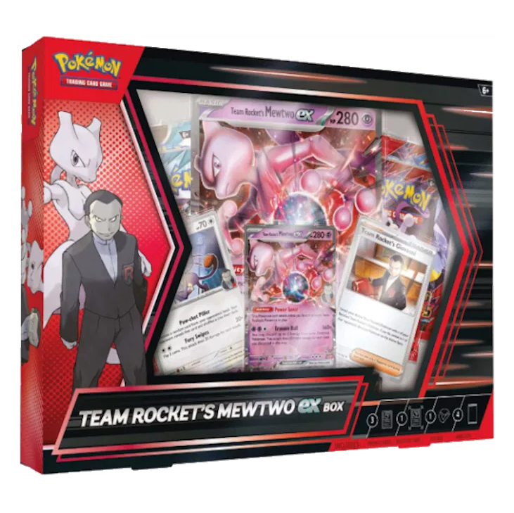 Pokémon TCG: Team Rocket’s Mewtwo ex Box