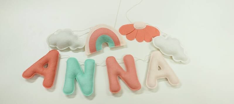 Anna - bloempje - Inemineke 3D naamslinger