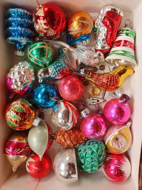 Antieke kerstballen ca. 1950-1960