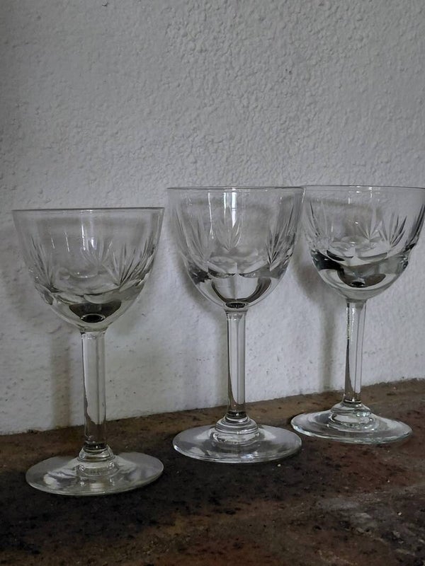 Antieke port glaasjes