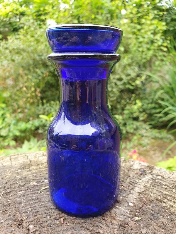 Apothekersfles kobaltblauw