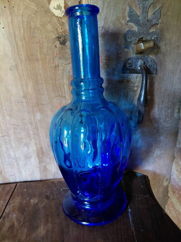 Blauwe fles