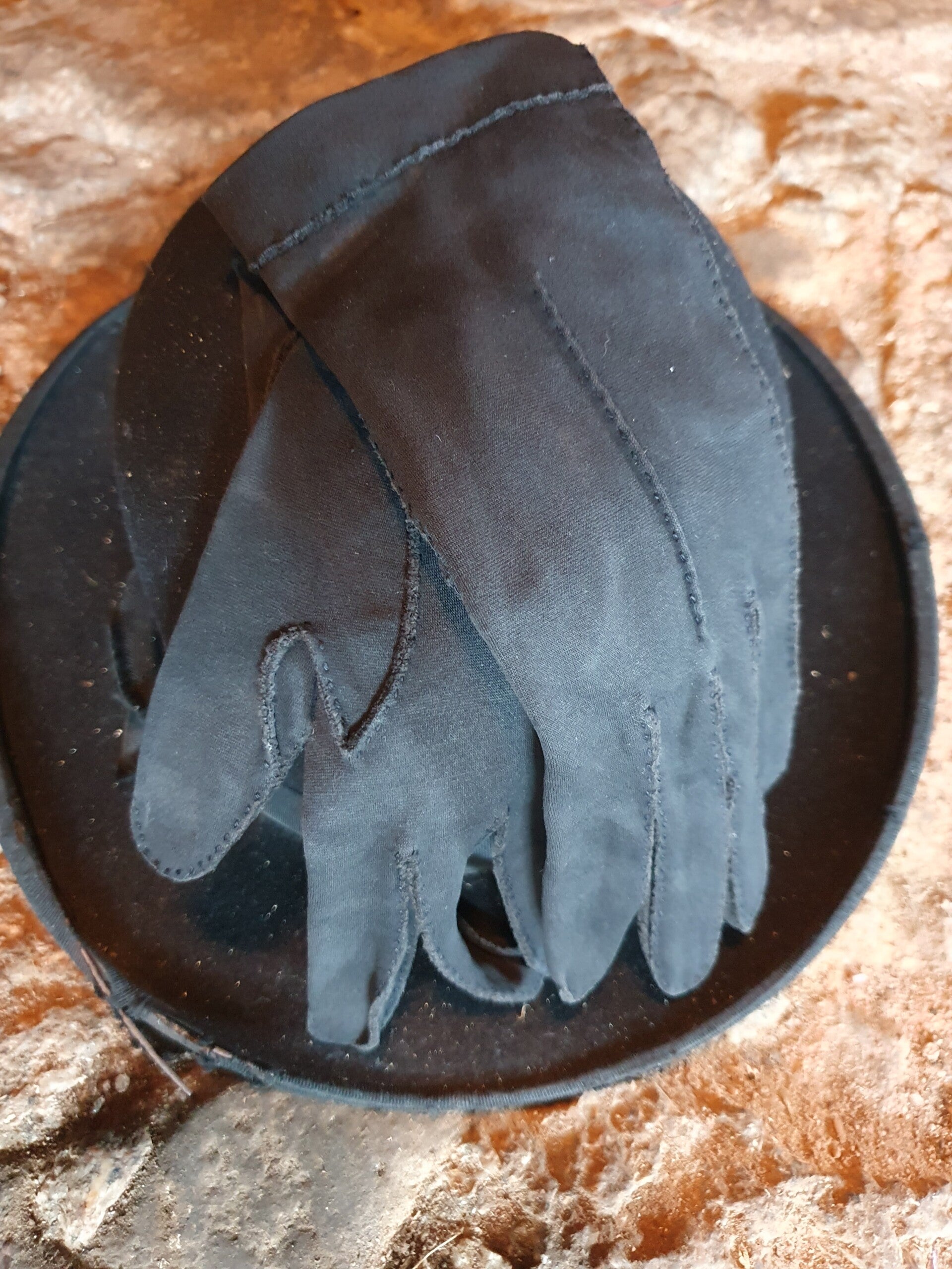 Vintage dameshandschoenen zwart