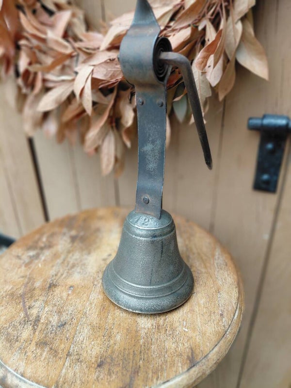 Antieke messing deurbel