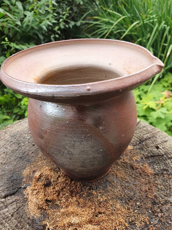 Kan aardewerk vintage - Pot à crème en grès