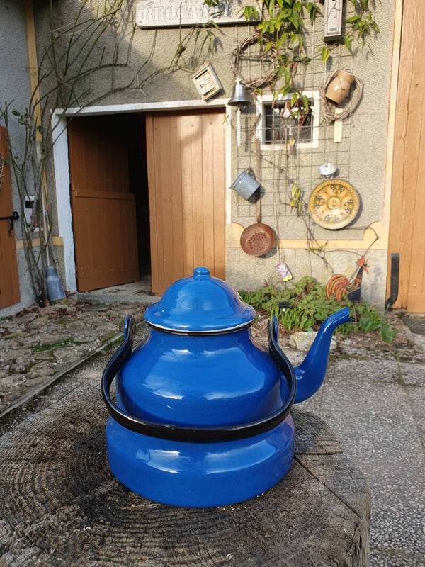 Ketel blauw emaille