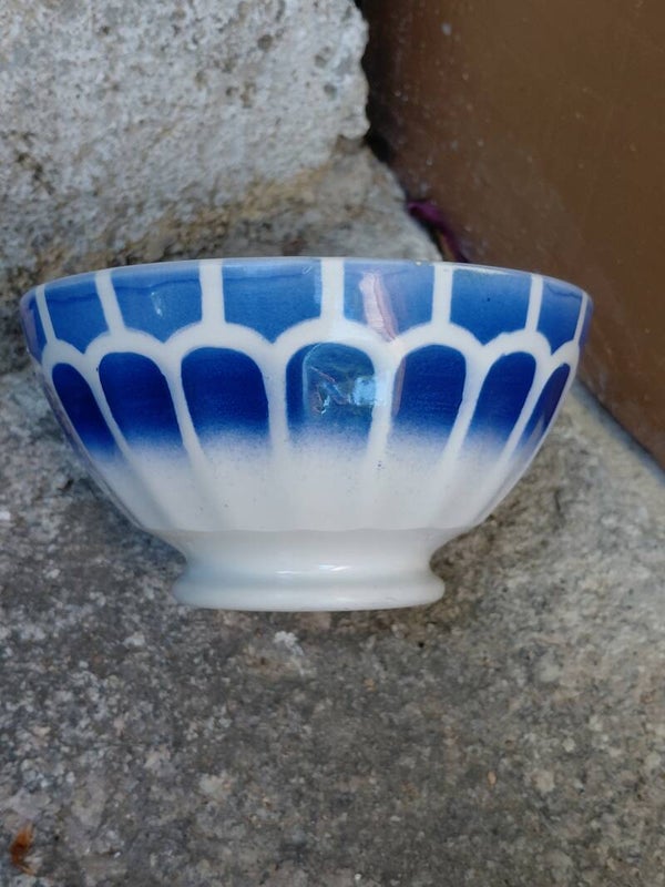Kom blauw deco