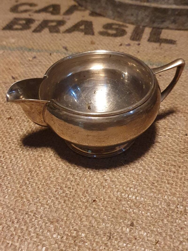 Melkkannetje verzilverd