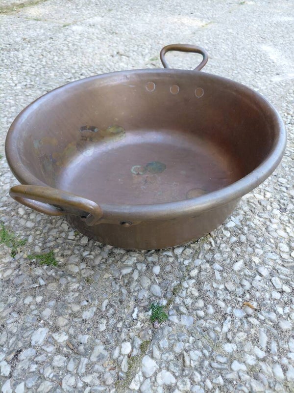 Koperen jam pan