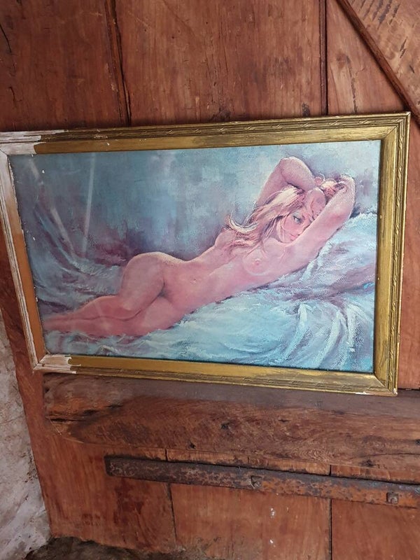 Schilderij naakte vrouw