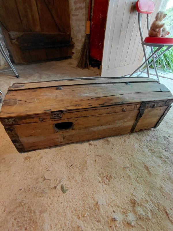 Oude werkmans kist