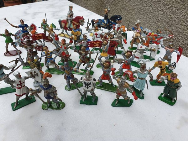 Vintage ridder figuren